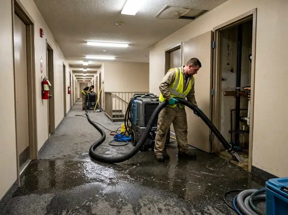 multi-unit-apartment-hallway-f-005 — frequently asked questions, Emergency Burst Pipe Water Extraction & Removal in Lake Ode…